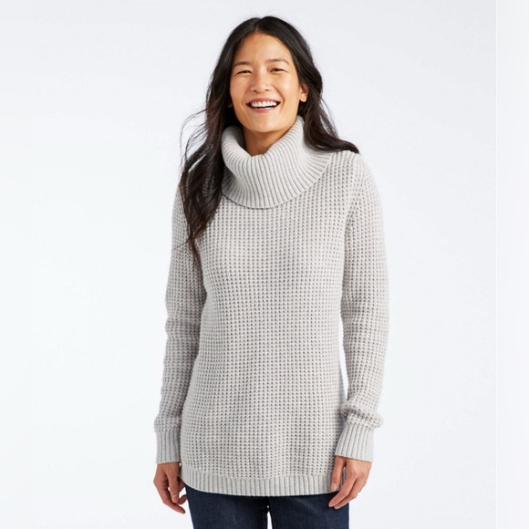 L.L. Bean Sweaters - L.L. Bean Signature Cable Knit Cowl Neck Pullover SweaterSize XL EUC Cotton Wool